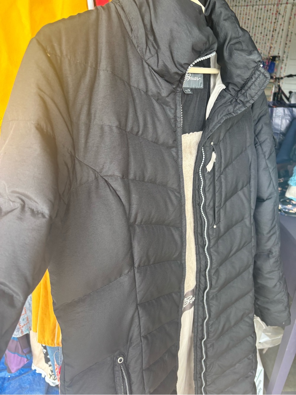 Eddie Bauer Black Sun valley down parka Puffer Coat